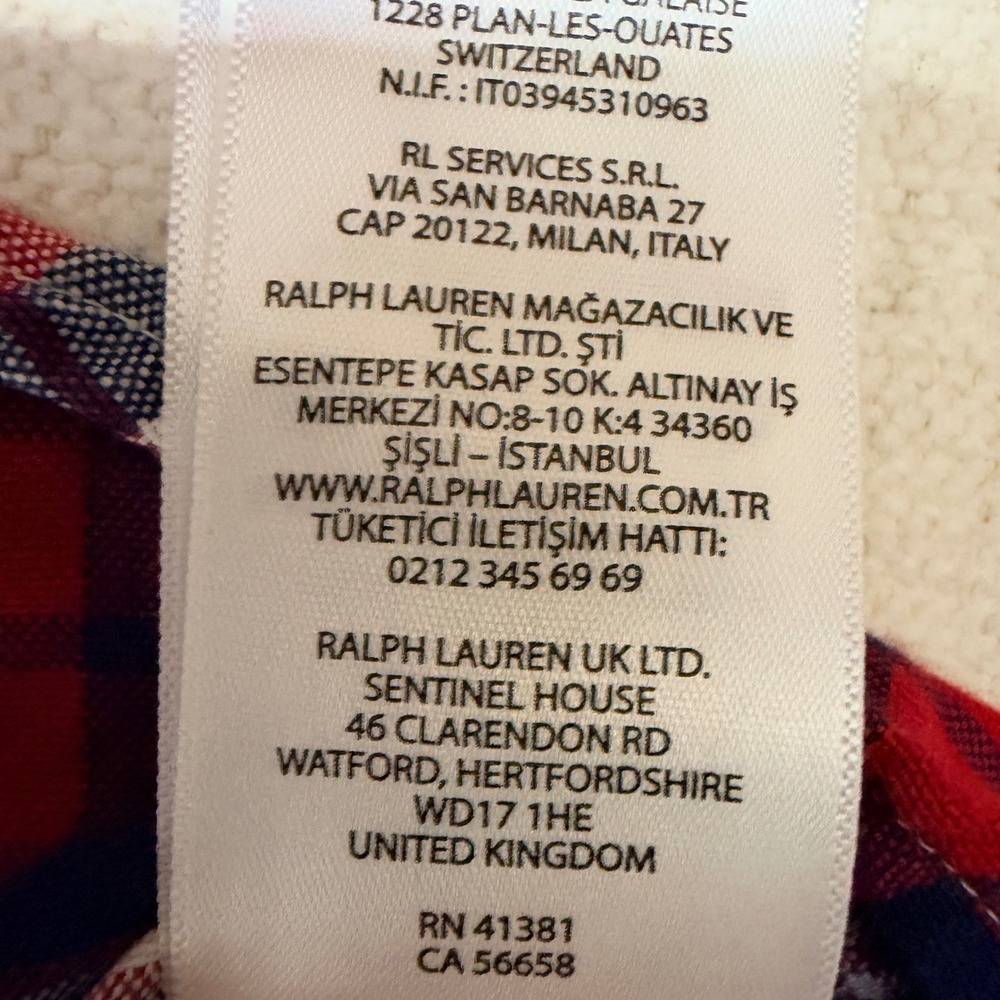Polo Ralph Lauren Button Down Mens XXL Red Plaid Classic Fit Long Sleeve Shirt - Picture 5 of 10